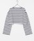 『別注』Le minor×UR　Border cropped T-shirts