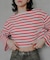 『別注』Le minor×UR　Border cropped T-shirts