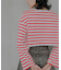 『別注』Le minor×UR　Border cropped T-shirts