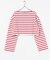 『別注』Le minor×UR　Border cropped T-shirts