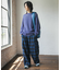 『洗濯可』シアーメッシュクルーネックニット