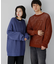 『洗濯可』シアーメッシュクルーネックニット