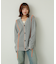 『ユニセックス』ブランケットステッチカーディガン