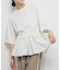 汗ジミ防止ペプラムドッキングTEE