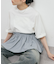 汗ジミ防止ペプラムドッキングTEE