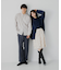 『セットアップ対応』『ユニセックス』ウールライクバンドカラールーズシャツ