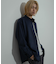 『セットアップ対応』『ユニセックス』ウールライクバンドカラールーズシャツ