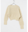 CURRENTAGE　CABLE PATCH KNIT