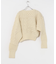 CURRENTAGE　CABLE PATCH KNIT