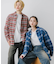 『ユニセックス』ヘビーネルオンブレーチェックシャツ