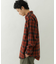 オンブレチェックロングスリーブシャツ