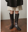スクエアトウセンターシームロングブーツ