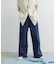Denim Tuck Wide Pants