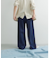 Denim Tuck Wide Pants