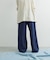 Denim Tuck Wide Pants