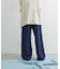 Denim Tuck Wide Pants