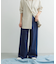 Denim Tuck Wide Pants