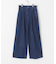 Denim Tuck Wide Pants