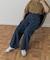 Denim Tuck Wide Pants
