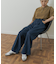 Denim Tuck Wide Pants