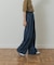 Denim Tuck Wide Pants