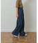Denim Tuck Wide Pants