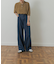 Denim Tuck Wide Pants