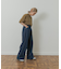 Denim Tuck Wide Pants