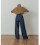 Denim Tuck Wide Pants