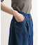 Denim Tuck Wide Pants
