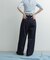 Denim Tuck Wide Pants