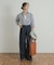 Denim Tuck Wide Pants