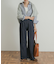 Denim Tuck Wide Pants