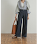 Denim Tuck Wide Pants