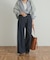 Denim Tuck Wide Pants