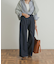 Denim Tuck Wide Pants