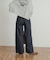 Denim Tuck Wide Pants