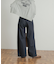 Denim Tuck Wide Pants