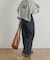 Denim Tuck Wide Pants