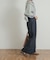 Denim Tuck Wide Pants