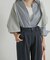 Denim Tuck Wide Pants