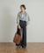 Denim Tuck Wide Pants
