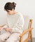 針抜きフラフィーニット