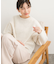 針抜きフラフィーニット