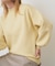 ELENDEEK　FORM SLEEVE OVER KNIT