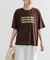 シアープリントカラーTシャツ