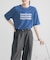 シアープリントカラーTシャツ