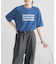 シアープリントカラーTシャツ