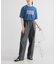 シアープリントカラーTシャツ