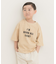 製品染めフロッキープリントロゴTシャツ(KIDS)